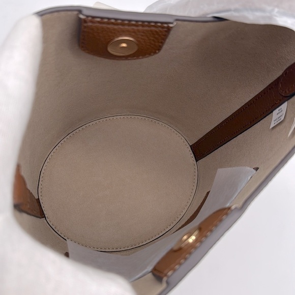 Tory Burch Leather Blake Bucket Bag Cortado - Picture 6 of 12